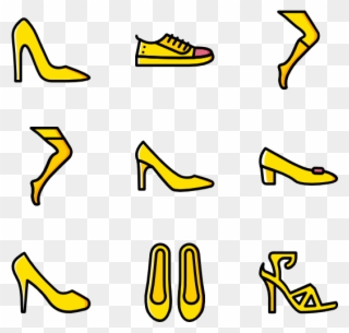 Woman Footwear - Woman Shoes Icon Clipart