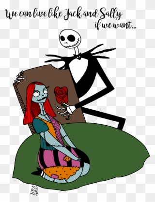 Jack And Sally For My Bf ♥ - Cartoon Clipart