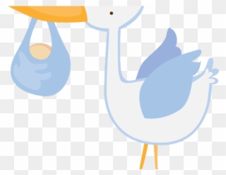 Stork Clipart Baby Transparent Background - Infant - Png Download