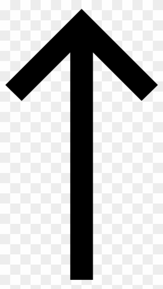 Long Arrow Up Icon - Стрелка Вверх Clipart
