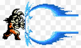 Dragon Ball-z - Kamehameha 8 Bit Clipart