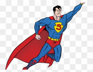 Superman Clipart Powerful - Superman Png Transparent Png