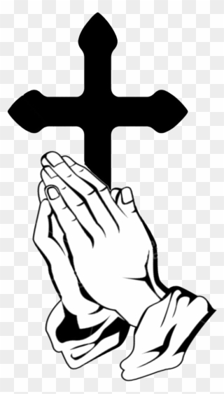 Download Praying Hands Prayer Can Truly Change Your Life Praying Hand With Cross Clipart 1060695 Pinclipart