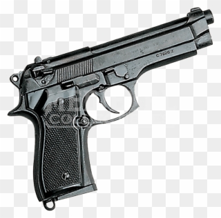 Beretta 92f 9mm Pistol Black - 9mm Pistol Clipart