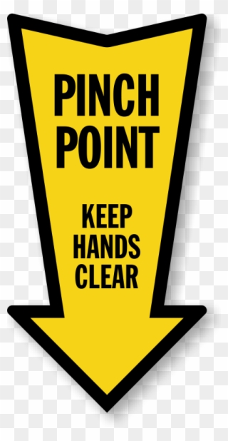 Zoom, Price, Buy - Pinch Point Safety Sign Clipart