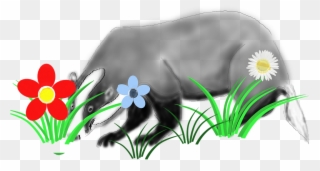 Badger Animal Forest - Fairy Tale Clipart