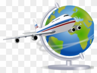 Passport Clipart Airplane - World Traveler Shower Curtain - Png Download