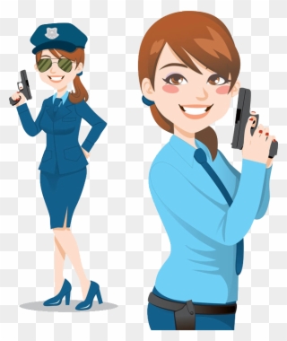 Police Officer Stock Photography Royalty Free Hat - Draw Cartoon Police Officers Clipart
