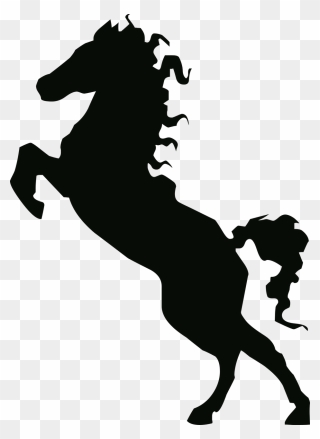 Stallion Clipart Transparent - Silhouette Of Horse - Png Download