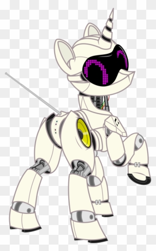 Vector Robots Female - Cartoon Clipart