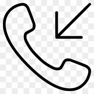 Call Handset Arrow Incoming Comments Clipart