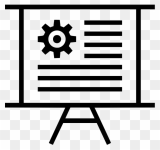 Gear Presentation Chart Board Svg Png Icon - Chart Clipart