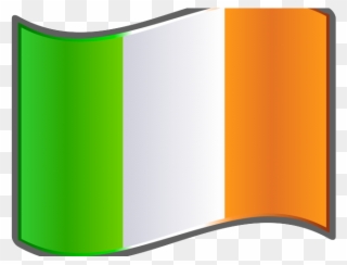 Ireland Flag Clipart Animated - Irish Flag Vector Png Transparent Png