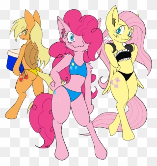 Larrykitty, Bikini, Clothes, Cooler, Earbuds, Earth - Pinkie Pie Clipart