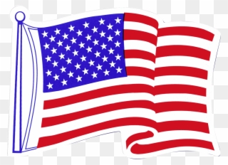American Flag Fridge Magnet - Us Flag Store American Flag Waving Magnet Clipart