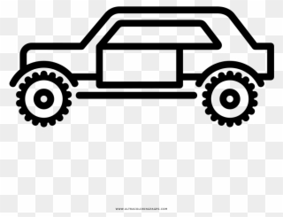 Jeep Coloring Page - Truck Clipart
