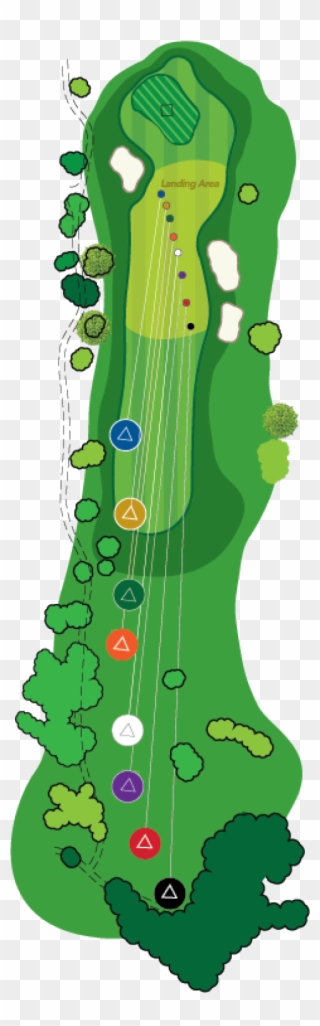 Forward Tee Yardages U S Kids Golf - Golf Course Clip Art - Png Download