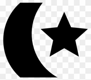 Moon And Star Islam Clipart - Png Download