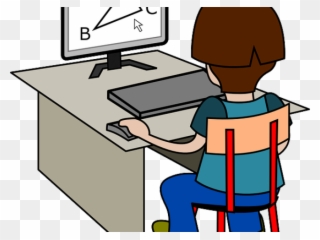 Course Clipart Computing - Solve Sums On Computer - Png Download