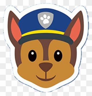 Chase Sticker Png - Paw Patrol Face Png Clipart