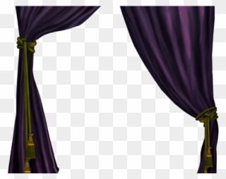 Curtain Clipart Drapery - Paper - Png Download