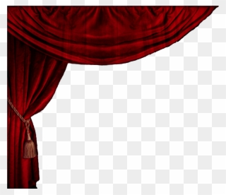 Curtain Clipart Opera Stage - Red Stage Curtains Png Transparent Png