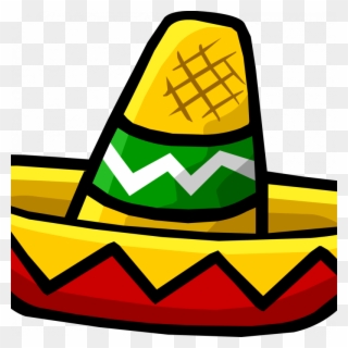 Mini Sombrero Clipart Mexican Cuisine Sombrero Clip - Clip Art Sombrero Hat - Png Download