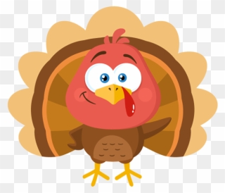 Cute Turkey Bird - Vector Graphics Clipart