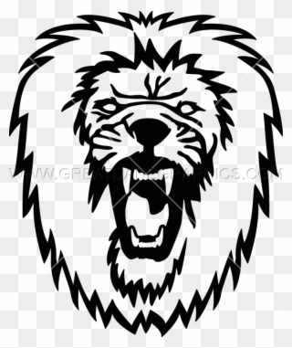 Roaring Lion - Illustration Clipart