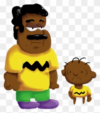 Charlie Brown And Charlie Browns Father Art - Charlie Brown Clipart