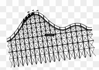 Roller Coaster - National Roller Coaster Day Clipart