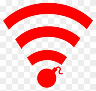 You Can Find The Talk Materials And Slides Right Here - Red Wifi Signal Clipart