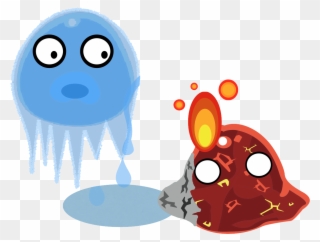 Lava Clipart Puddle - Slime Rancher Ice Slime - Png Download