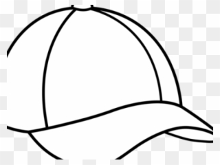 Snapback Clipart Template - Sun Hat Clipart Black And White - Png Download