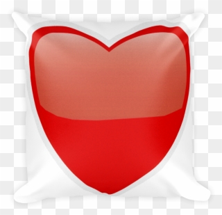 Emoji Pillow - Heart Suit - Throw Pillow Clipart