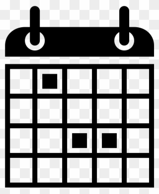 Digital Calendar With Appointments Icon - Calendar Icon On Blue Clipart