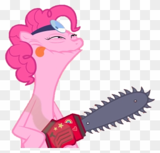 Pinkie Pie Has A Hobby She Can Share With Fluttershy - Pinkie Pie Chainsaw Gif Clipart