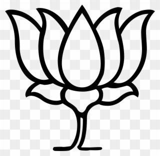 File Lotos Flower Symbol Svg Wikimedia Commons Election - Bharatiya Janata Party Clipart