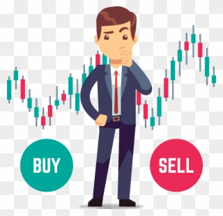 To Buy And Sell - Trader Illustration Clipart