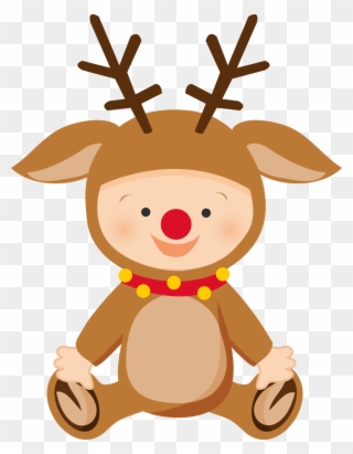 Hope This Has Given You A Little More Help For Your - 1st Christmas Baby Reindeer Ornament (round) Clipart