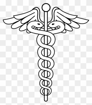 Medicinal Clipart Caduceus Medical Symbol - Medical Symbol White Png Transparent Png