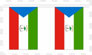Equatorial Guinea Flag Bunting Clipart