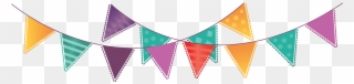Fall Clipart Bunting - Bunting Flags Png Transparent Png