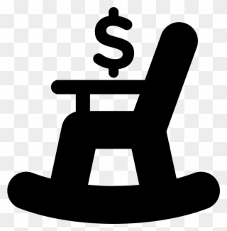 Rocking Chair With Dollar Sign Silhouette Comments - Simbolo De Jubilacion Clipart