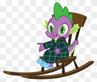 Bathrobe, Clothes, Hearth's Warming Eve, Rocking Chair, - My Little Pony Christmas Spike Clipart