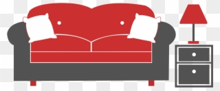 Get A New Luxury Three Seater Sofa In Your Living Room - Furniture Clipart