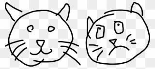 Big Image - Cat Children Drawing Png Clipart