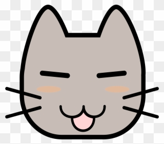 Clipart Clipart Cat Face - Cute Face Cartoon - Png Download