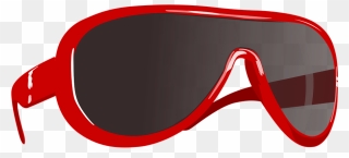 Red Sunglasses Cliparts - Sunglasses Clip Art - Png Download
