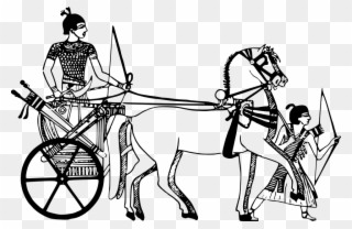 Horse Drawn Carriage Drawing - Chariot Ancient Greece Transparent Clipart